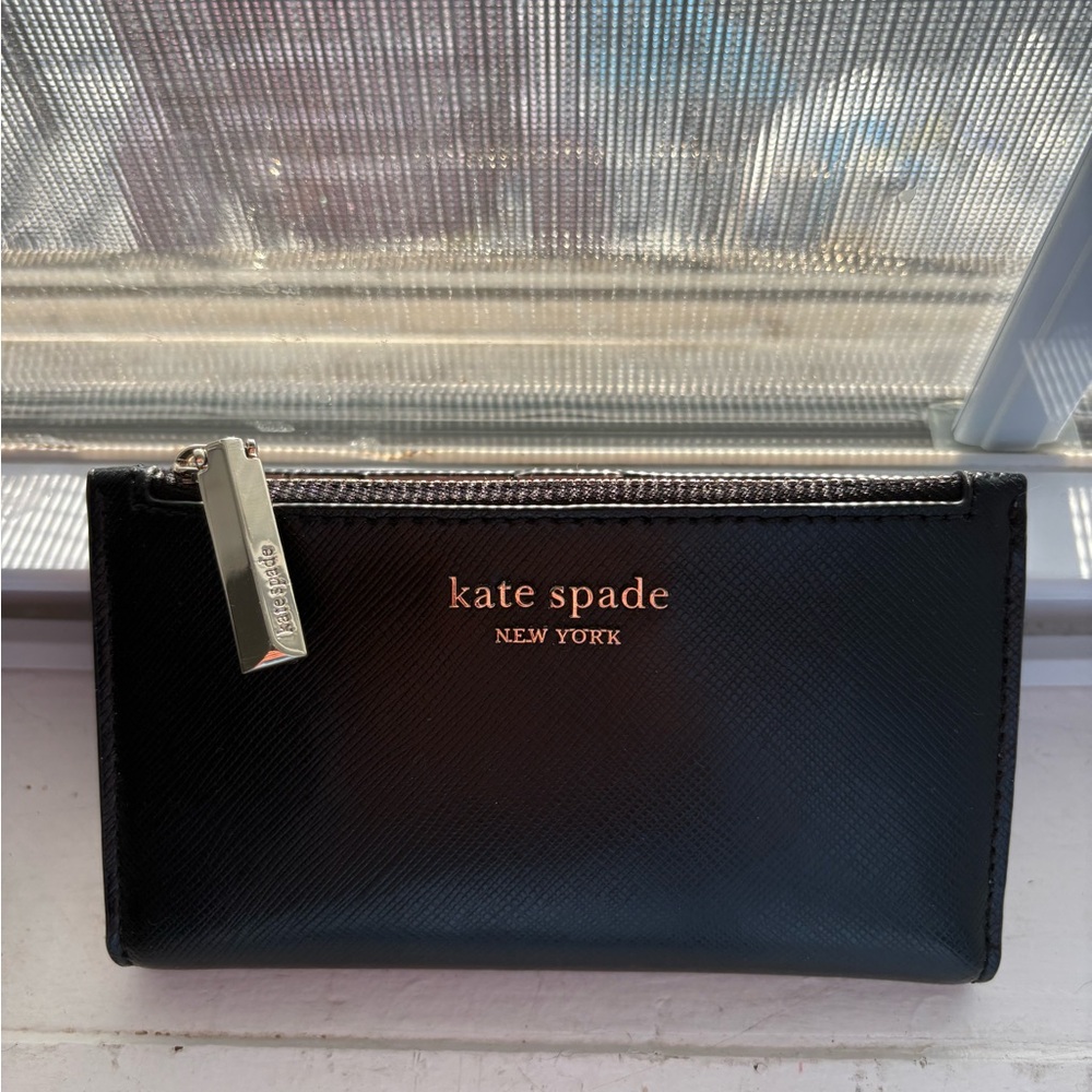Kate Spade Black Clutch/Wallet with Gold Accent